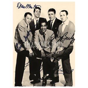 The Rat Pack Photograph 11 X 15 - Rare Group Portrait - Photo - Poster Art Print